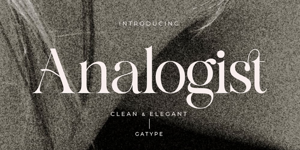 Analogist font