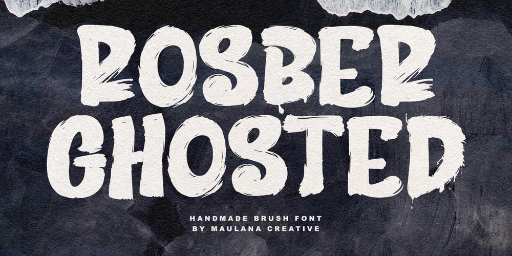 Rosber Ghosted font