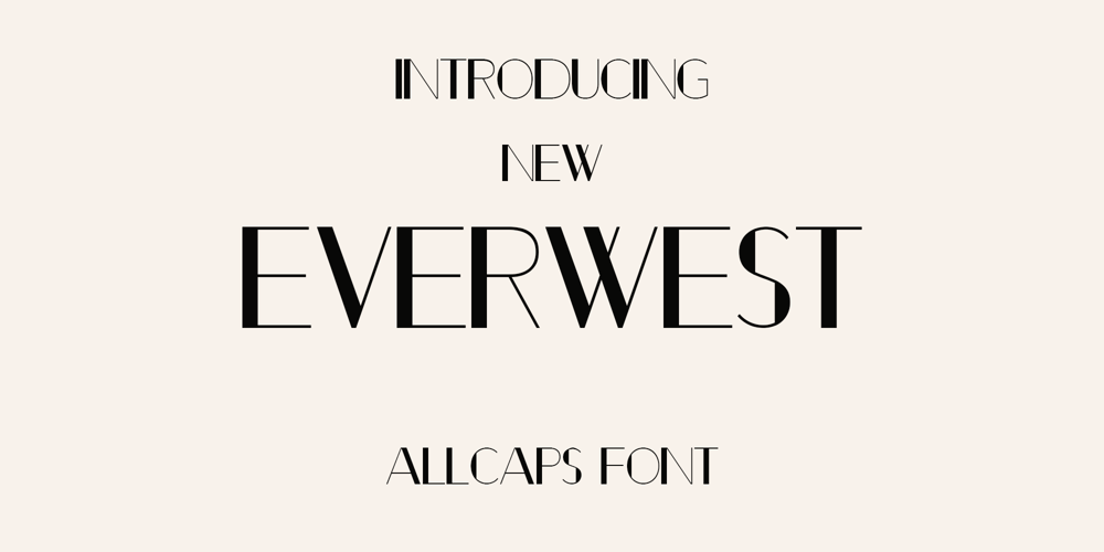 Ever West font