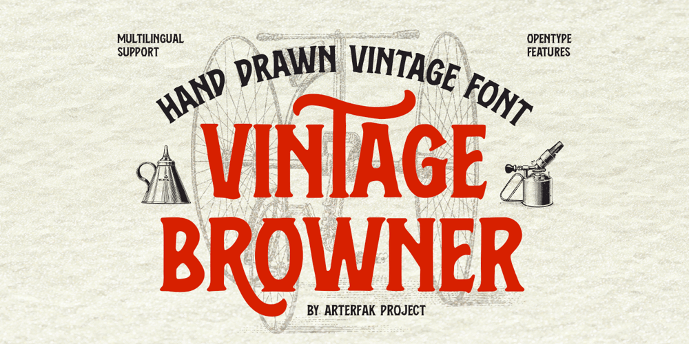Vintage Browner font