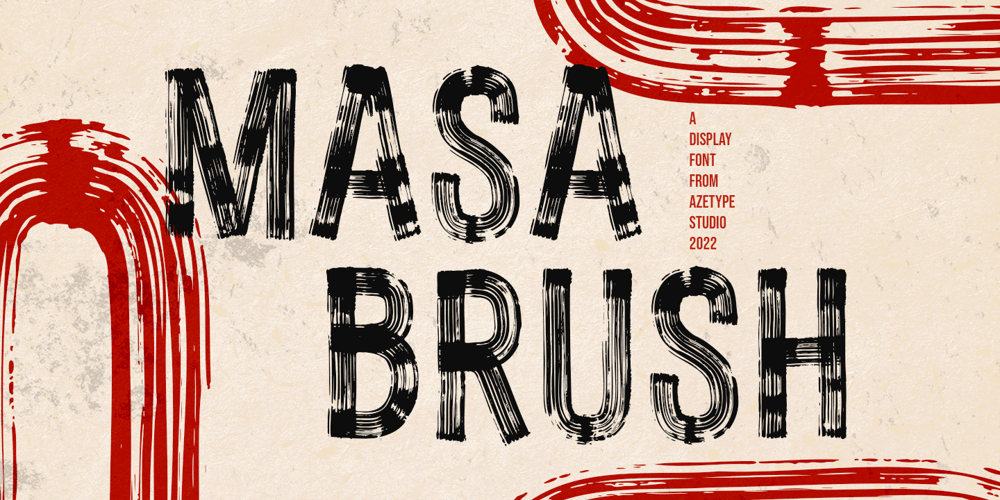 Masa Brush font