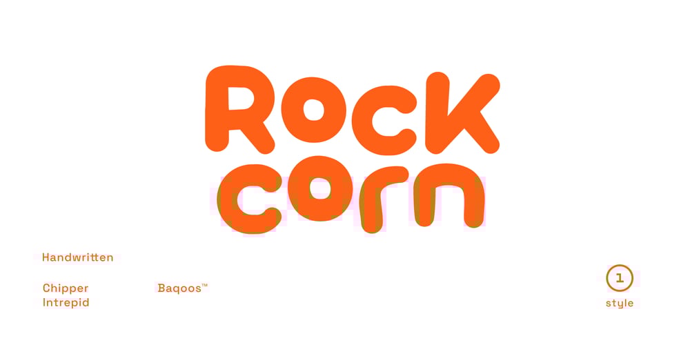 Rock Corn font