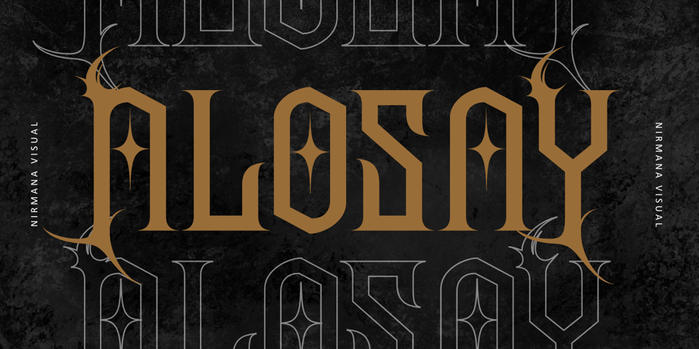 Alosay Gothic font