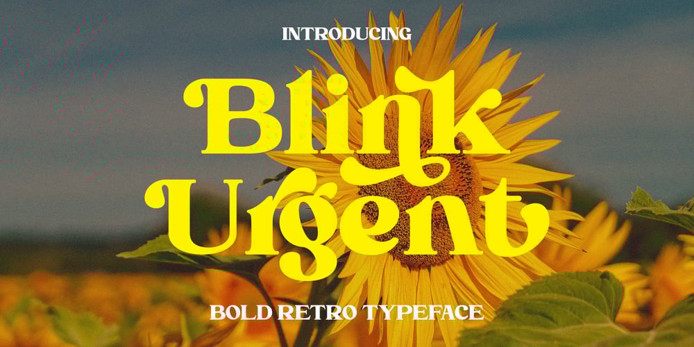 Blink Urgent Display font