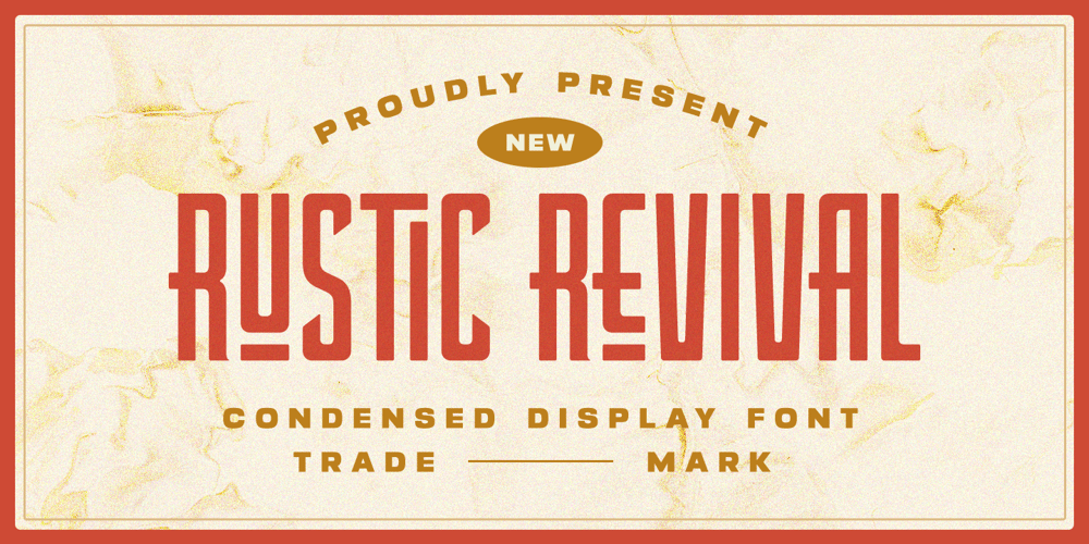 Rustic Revival font