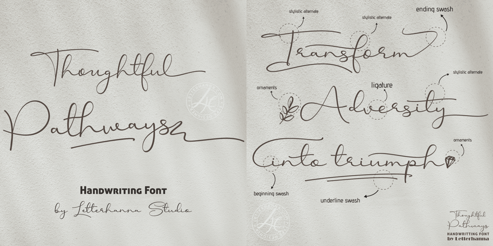 Thoughtful Pathways font