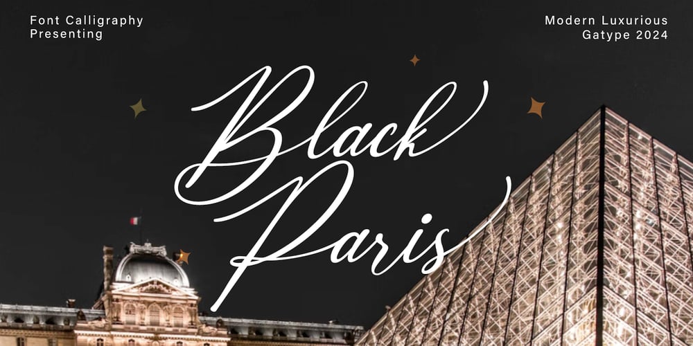Black Paris font
