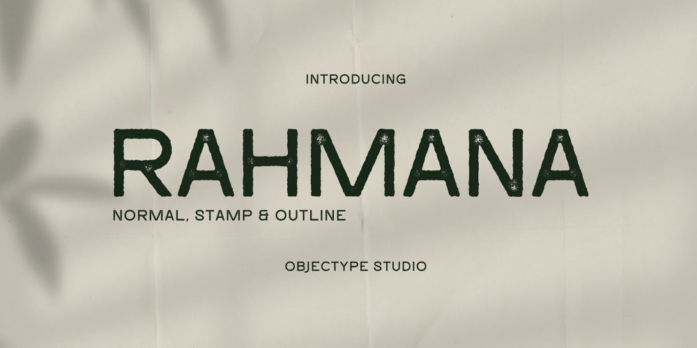 Rahmana font