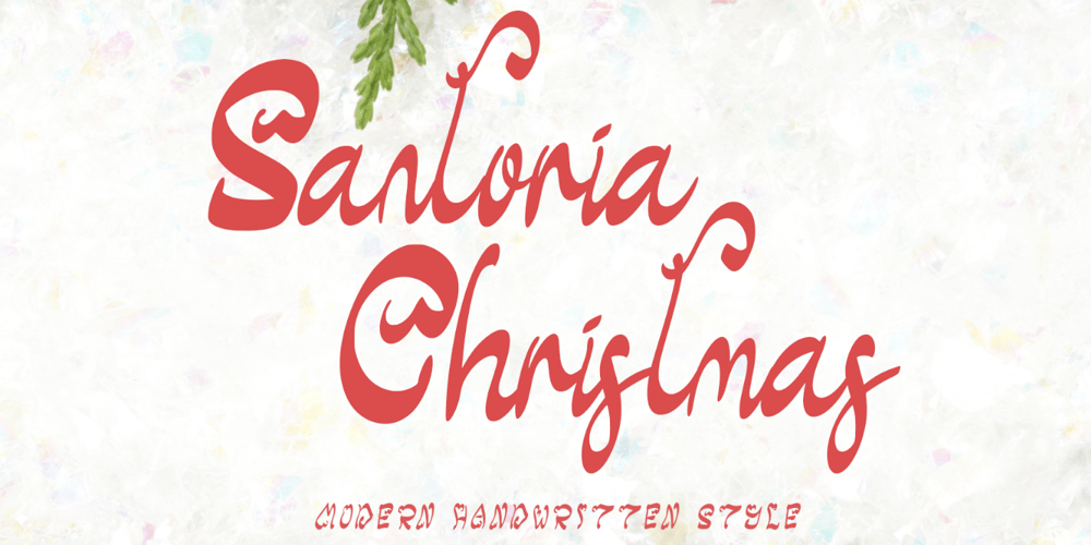Santoria Christmas font