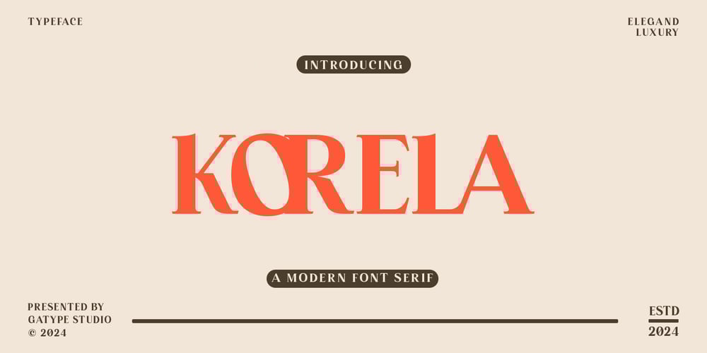 Korela Serif font