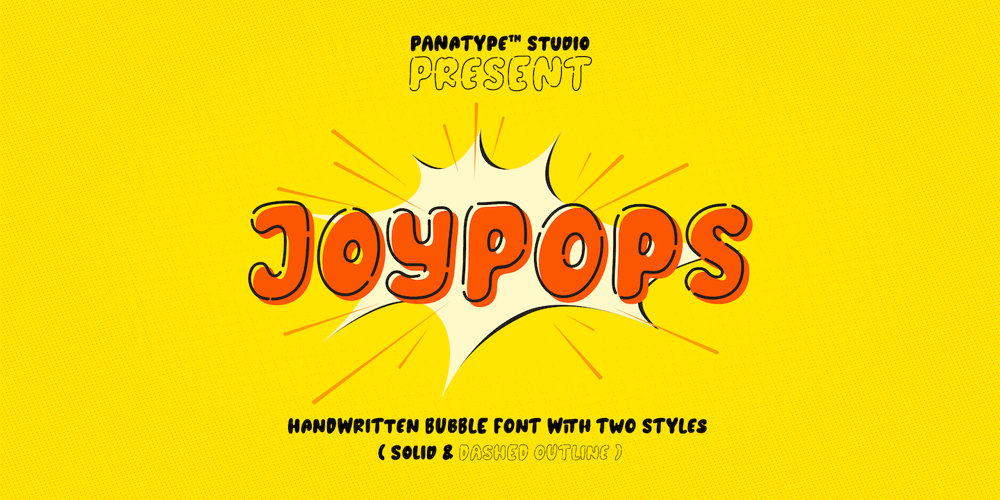 Joypops font
