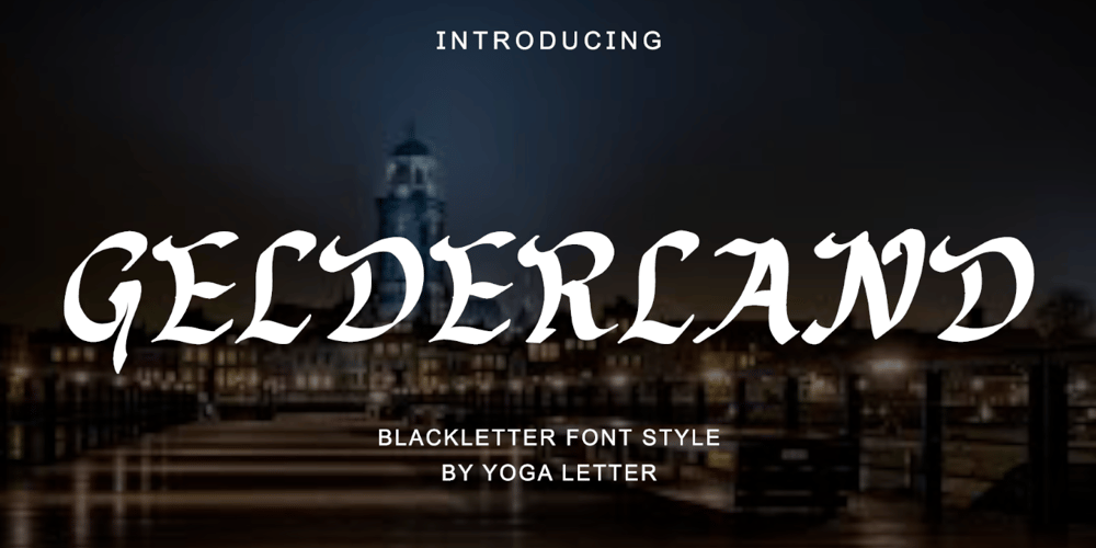 Gelderland font