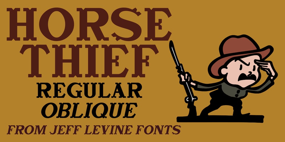 Horse Thief JNL font