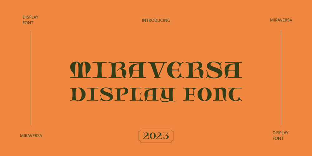 Miraversa font