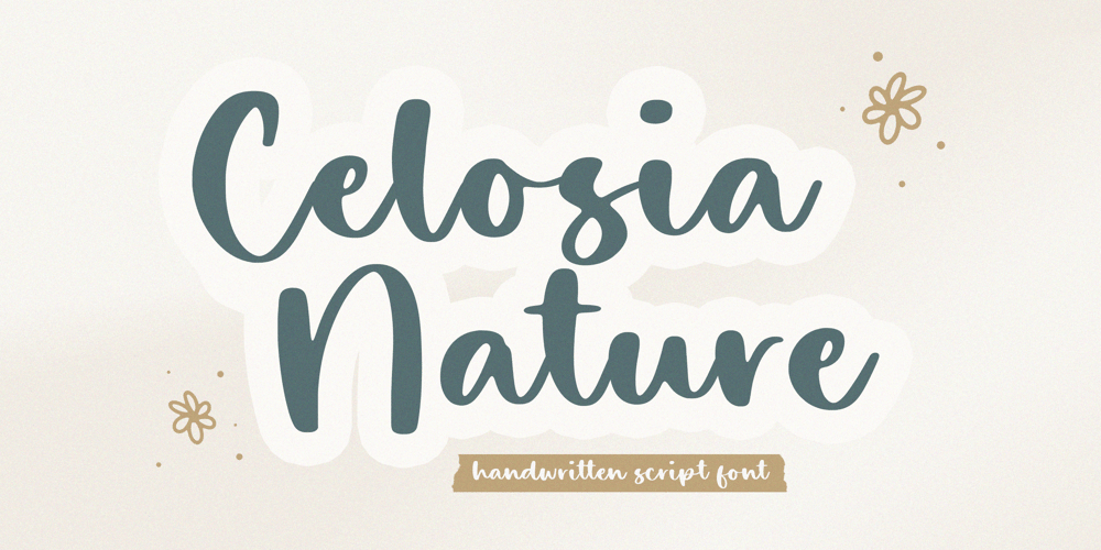 Celosia Nature font