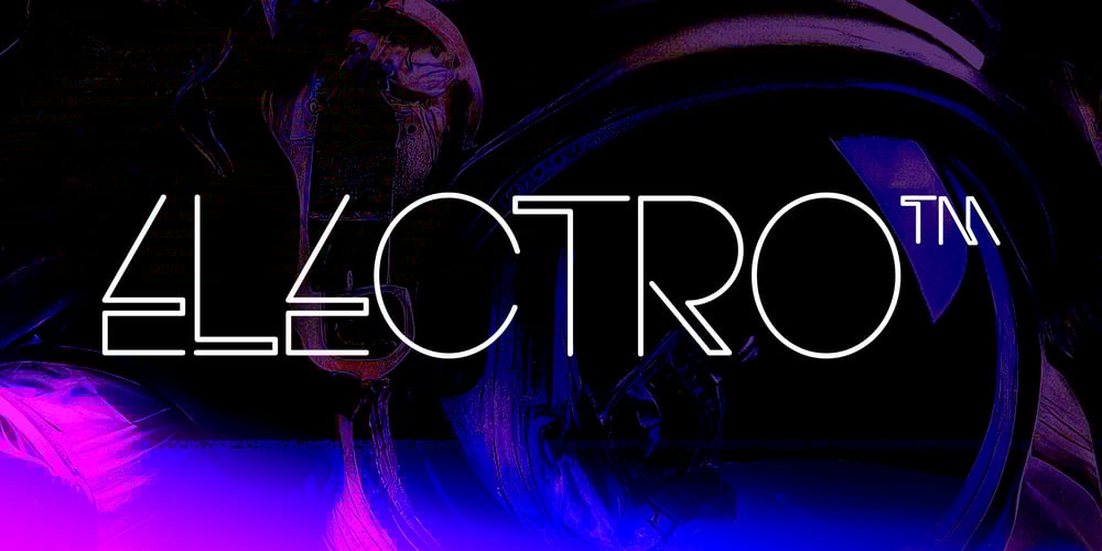 Electro font