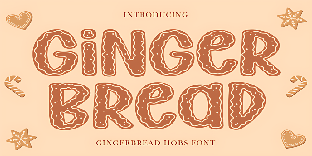 Gingerbread Hobs font