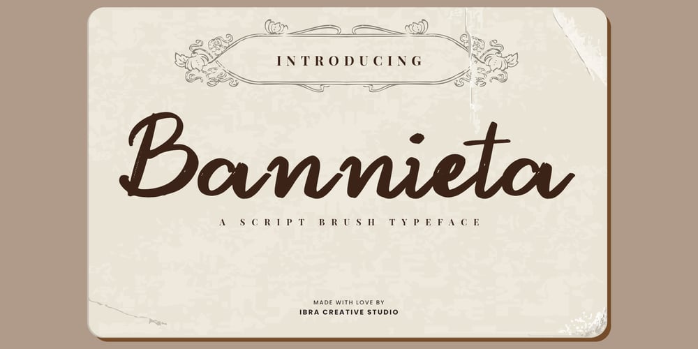 Bannieta font