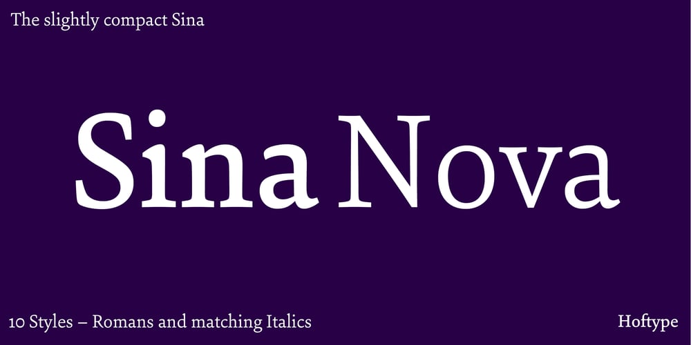 Sina Nova font