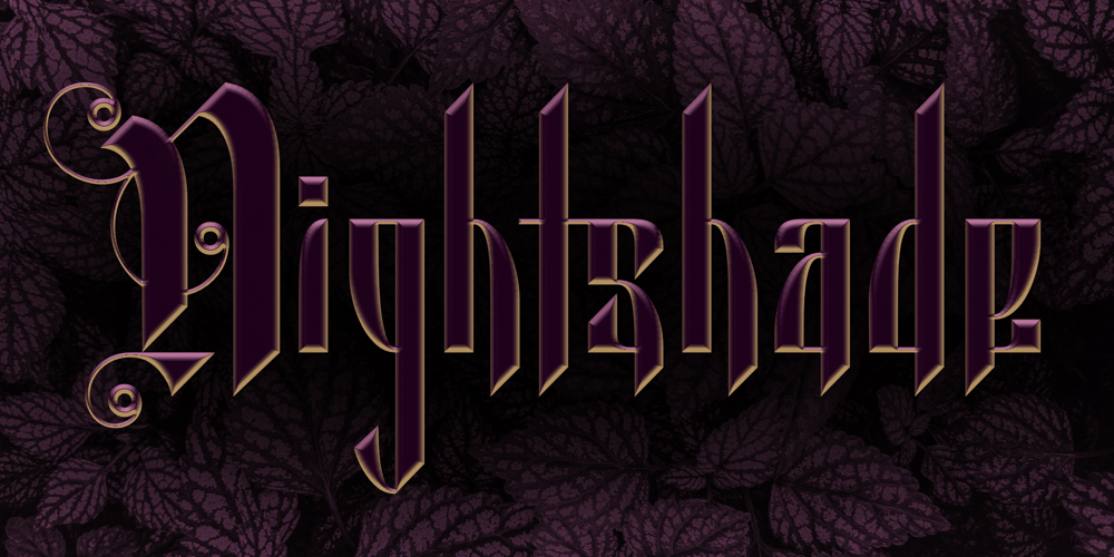 Nightshade font
