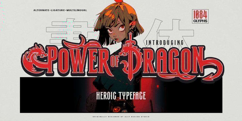 Power of Dragon font