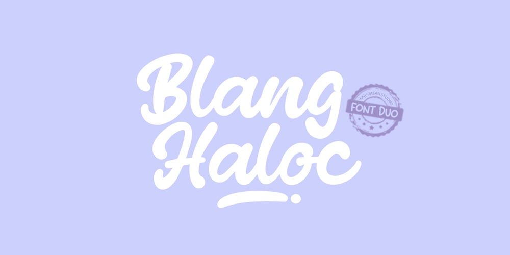 Blang Haloc font