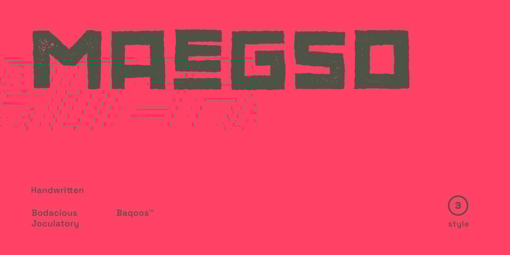 Maesgo font