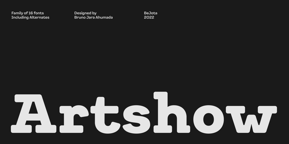 Artshow font