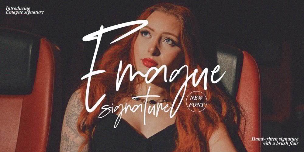 Emague Signature font