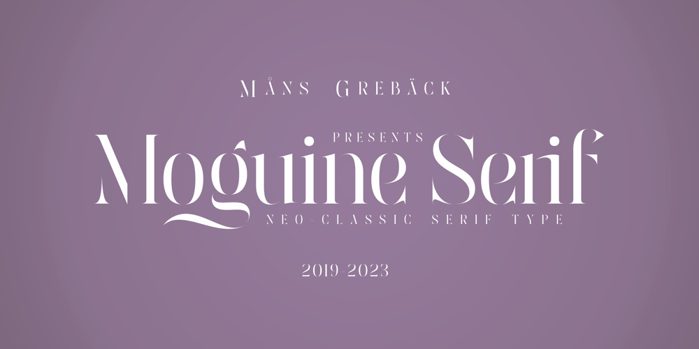 Moguine Serif font