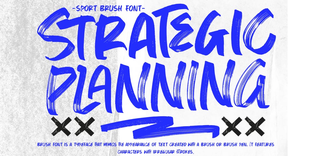 Strategic Planning font