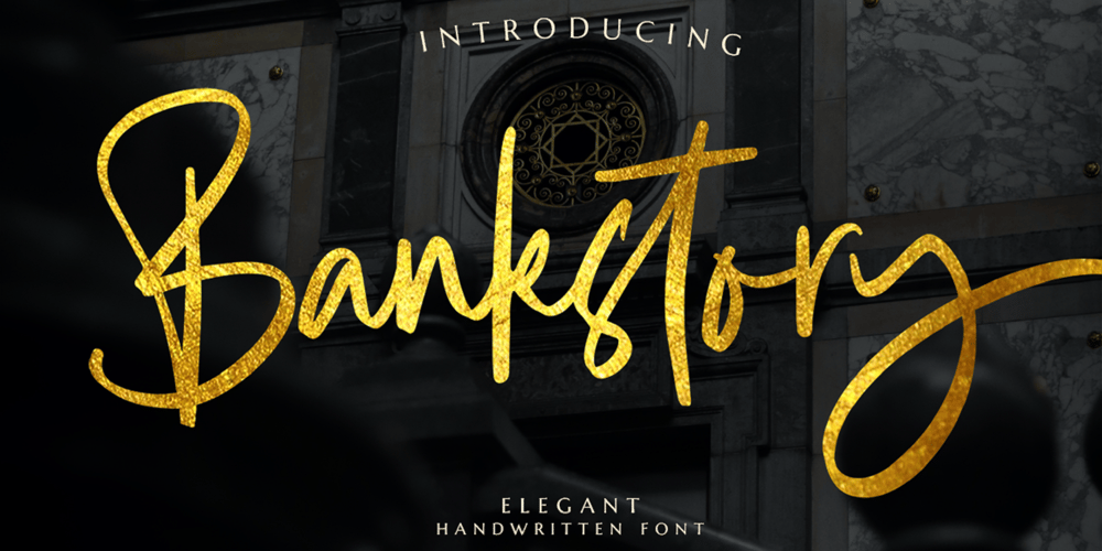 Bankstory font