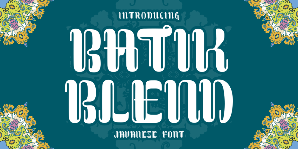 Batik Blend font