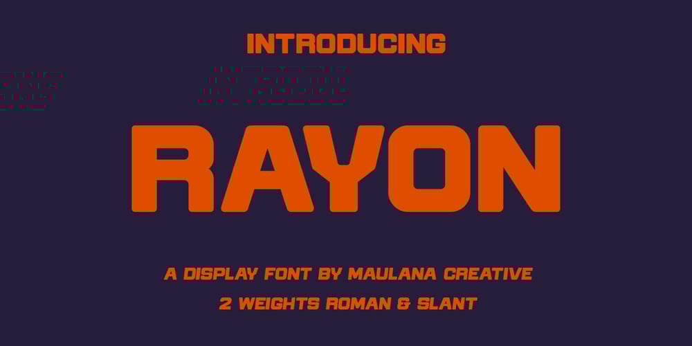 MC Rayon font
