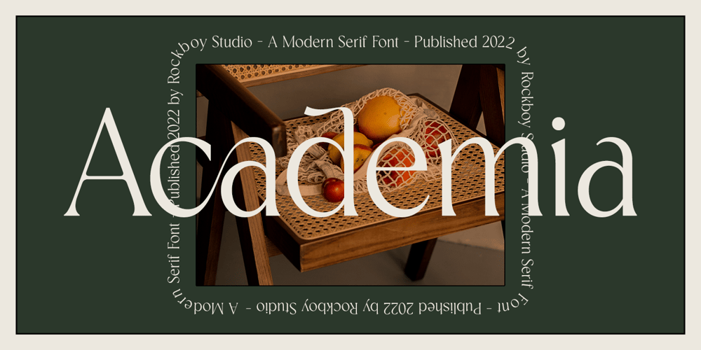 Academia font