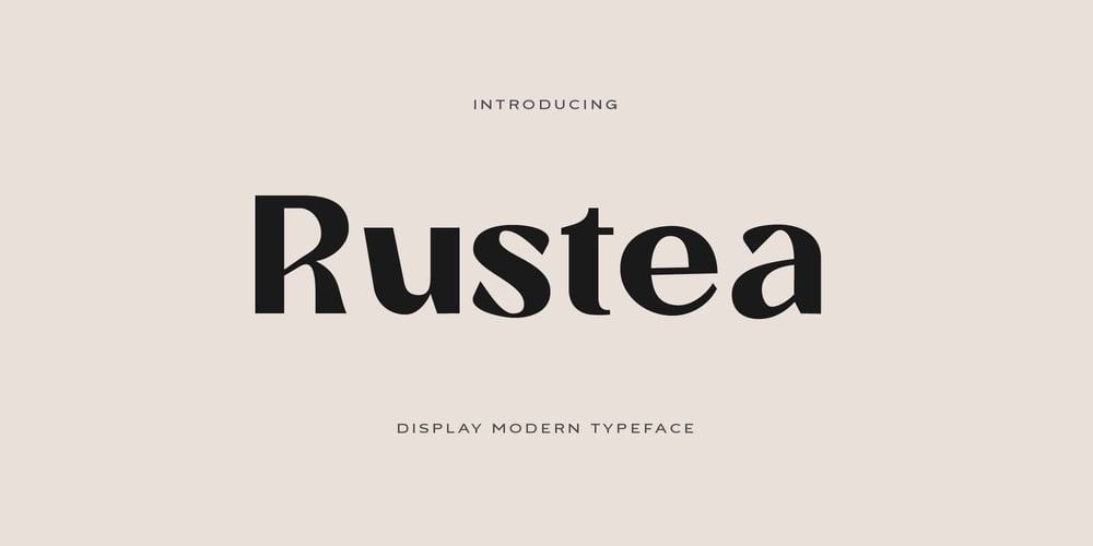 Rustea font