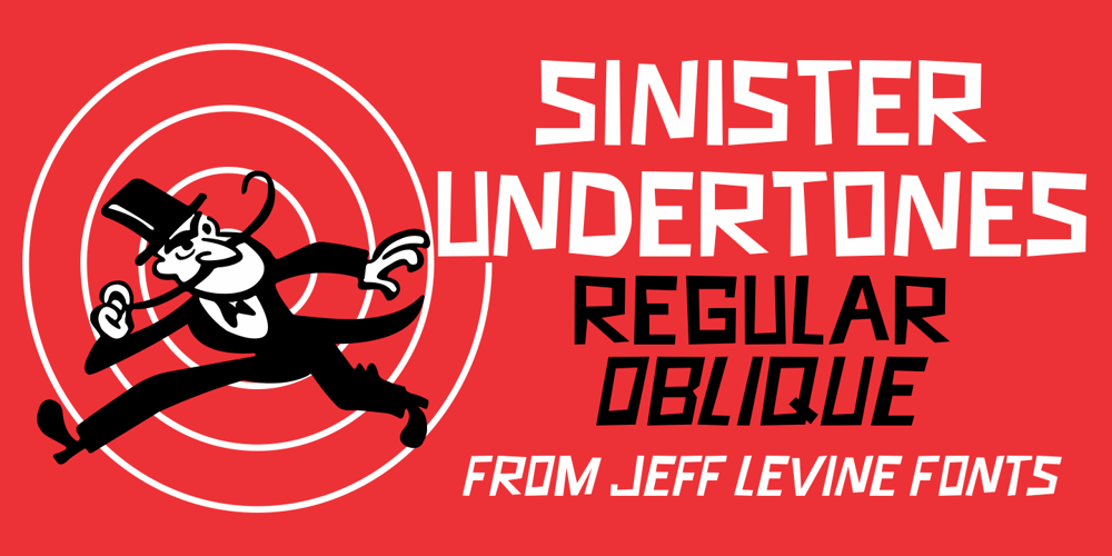 Sinister Undertones JNL font