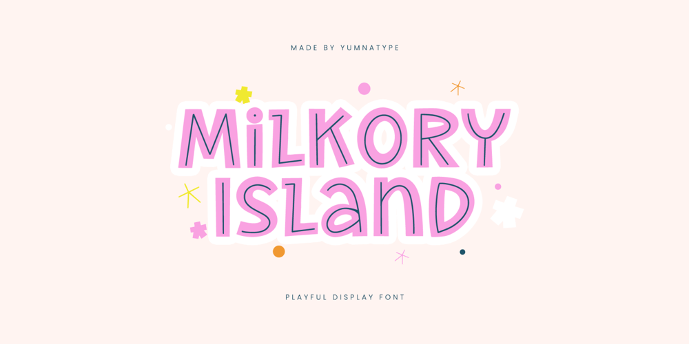 Milkory Island font