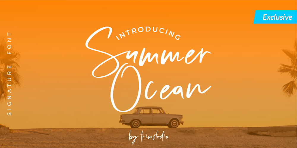 Summer Ocean font