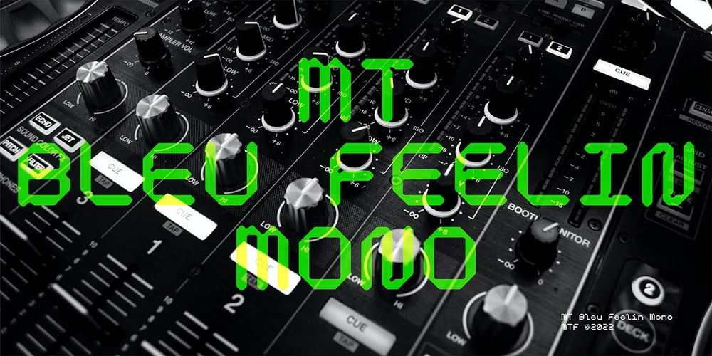 MT Bleu Feelin Mono font