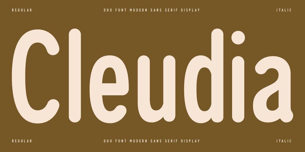 Cleudia font