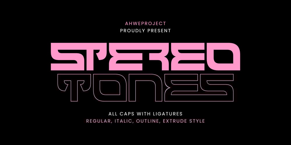 Stereotones font