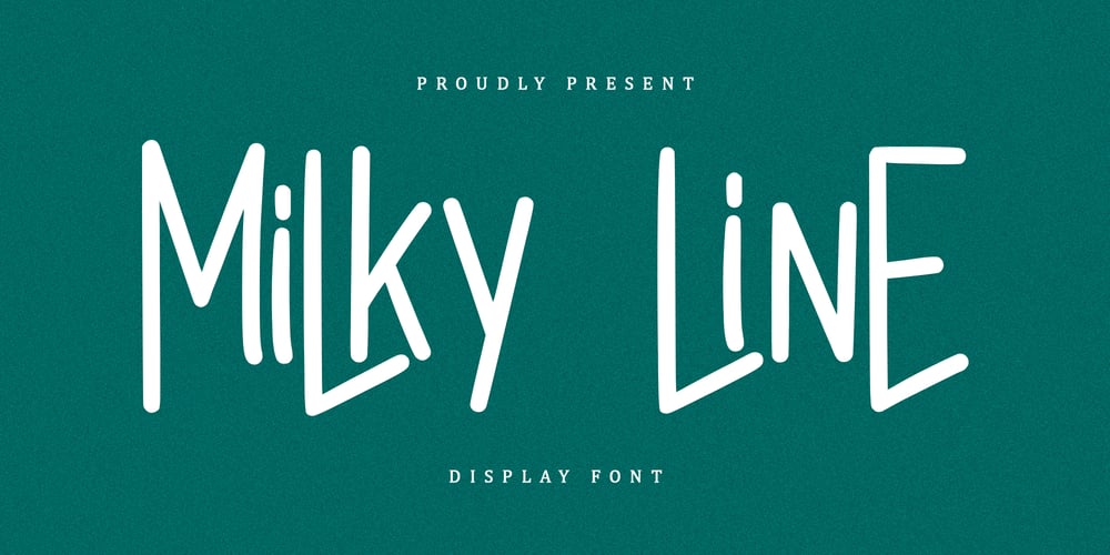Milky Line font