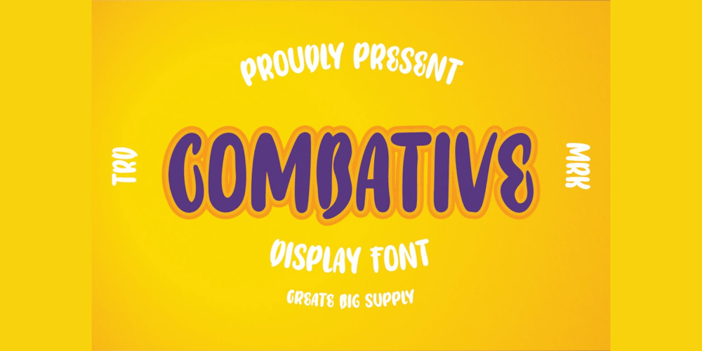 Combative font