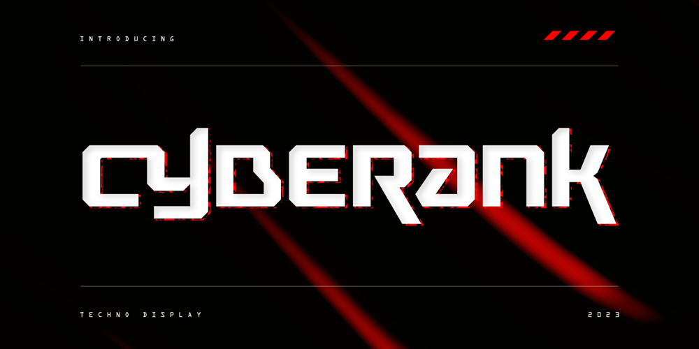 Cyberank font