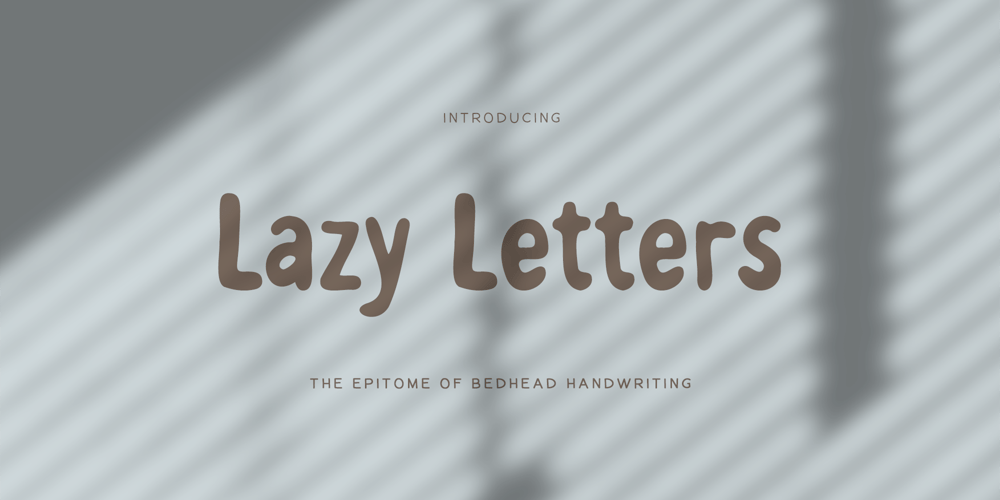 Lazy Letters font