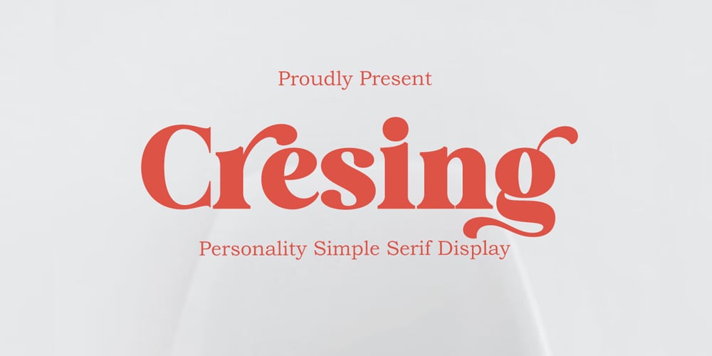 Cresing font