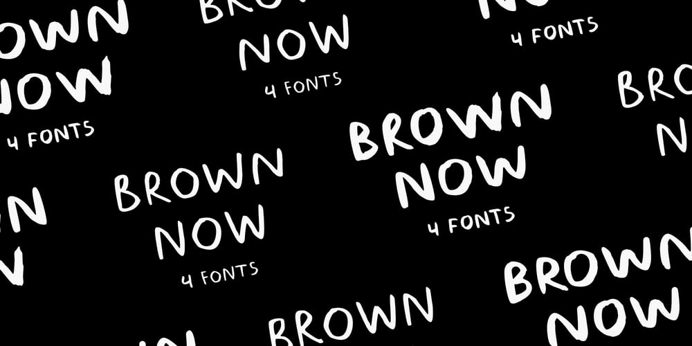Brown Now font