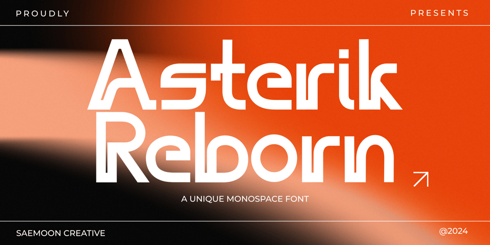 Asterik Reborn font