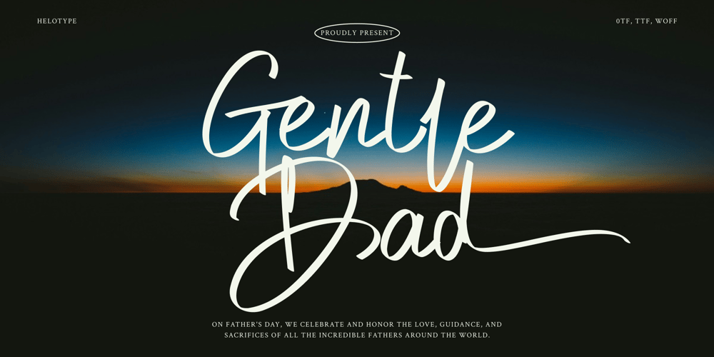 Gentle Dad font